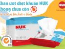 Review Khăn ướt diệt khuẩn NUK không cồn an toàn cho bé, hiệu quả diệt khuẩn 99,9% do SGS chứng nhận- chuẩn diệt khuẩn xu thế mới