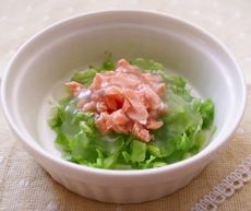 Bột Tim lơn nấu cải thảo