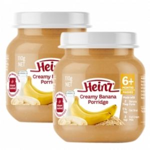 Combo 2 Cháo kem chuối Heinz dành cho trẻ 6 tháng tuổi – Heinz Creamy banana porridge