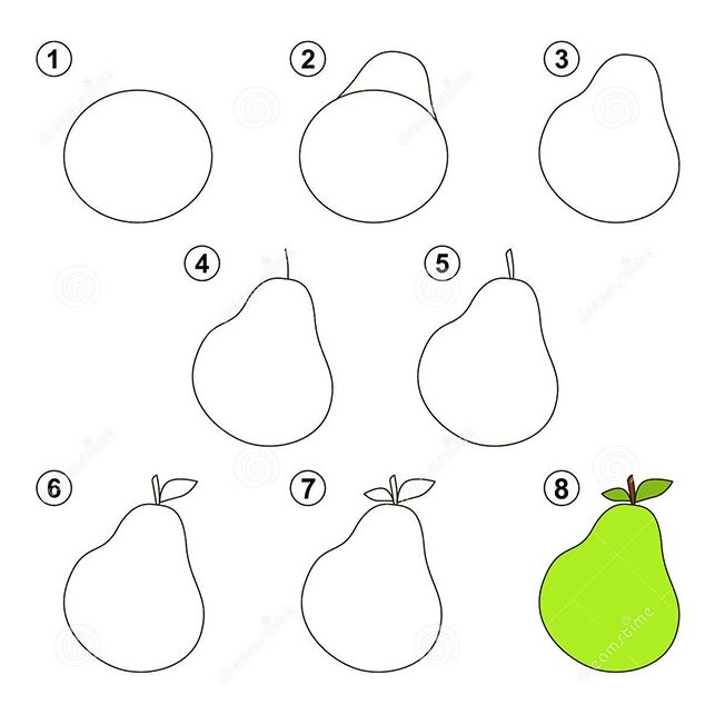 Dạy bé vẽ hình đơn giản - Các loại rau củ quả - hình ảnh 21