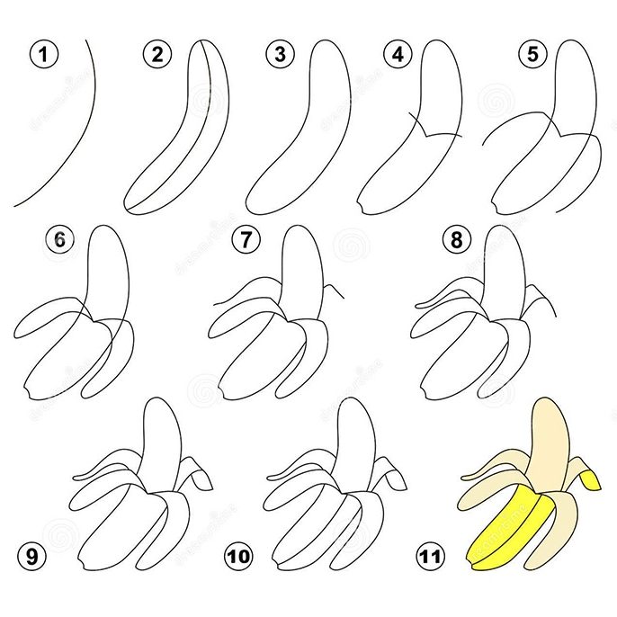 Dạy bé vẽ hình đơn giản - Các loại rau củ quả - hình ảnh 25