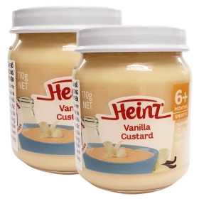 Combo 2 Custard Vani cho trẻ từ 6 tháng tuổi trở lên – Heinz Vanilla Custard