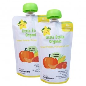 Combo 2 Thực phẩm dinh dưỡng hữu cơ Little Étoile Organic Sweet Potato, Pumpkin