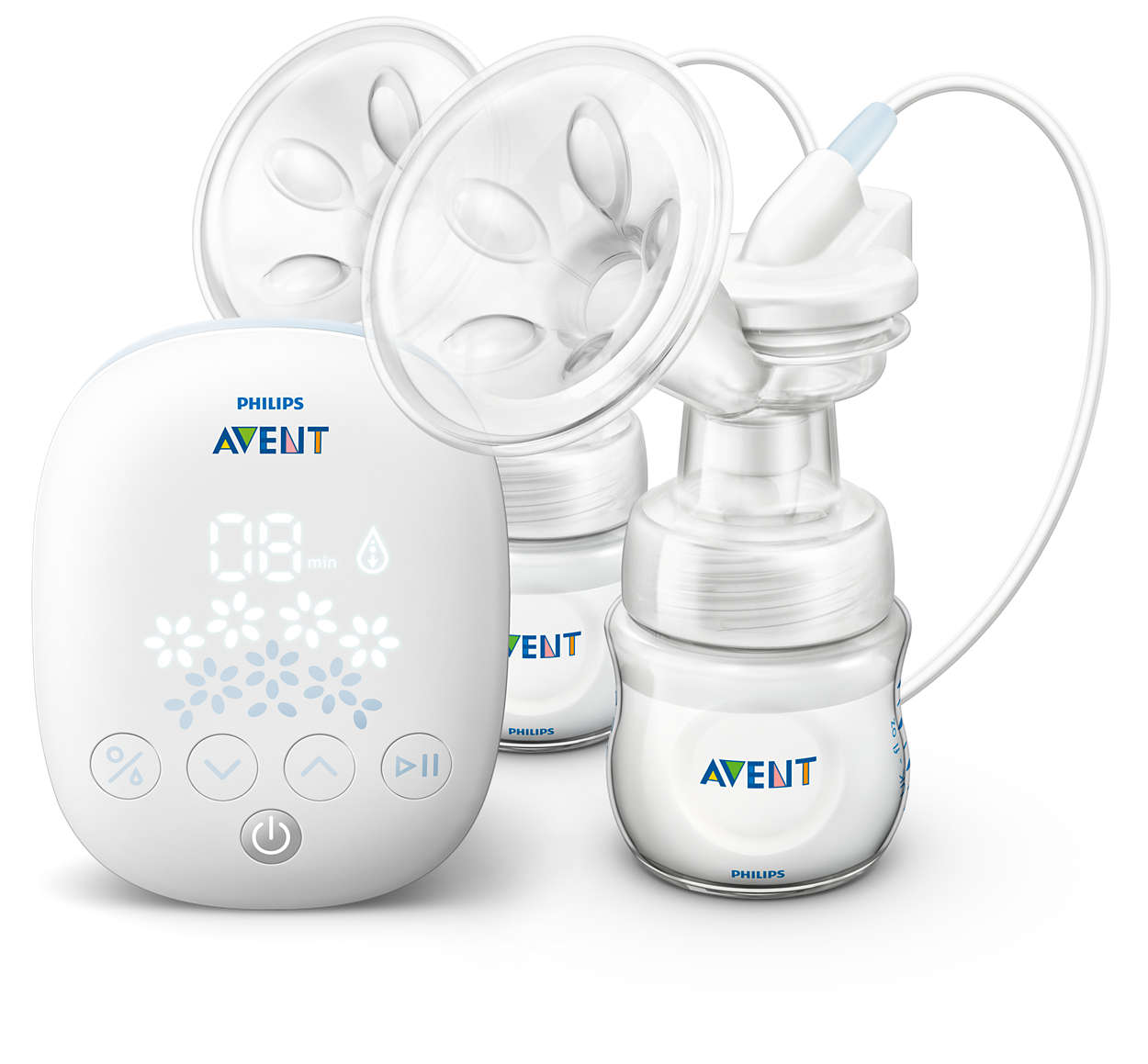 Máy hút sữa điện đôi Philips Avent SCF303/01 dòng tự nhiên