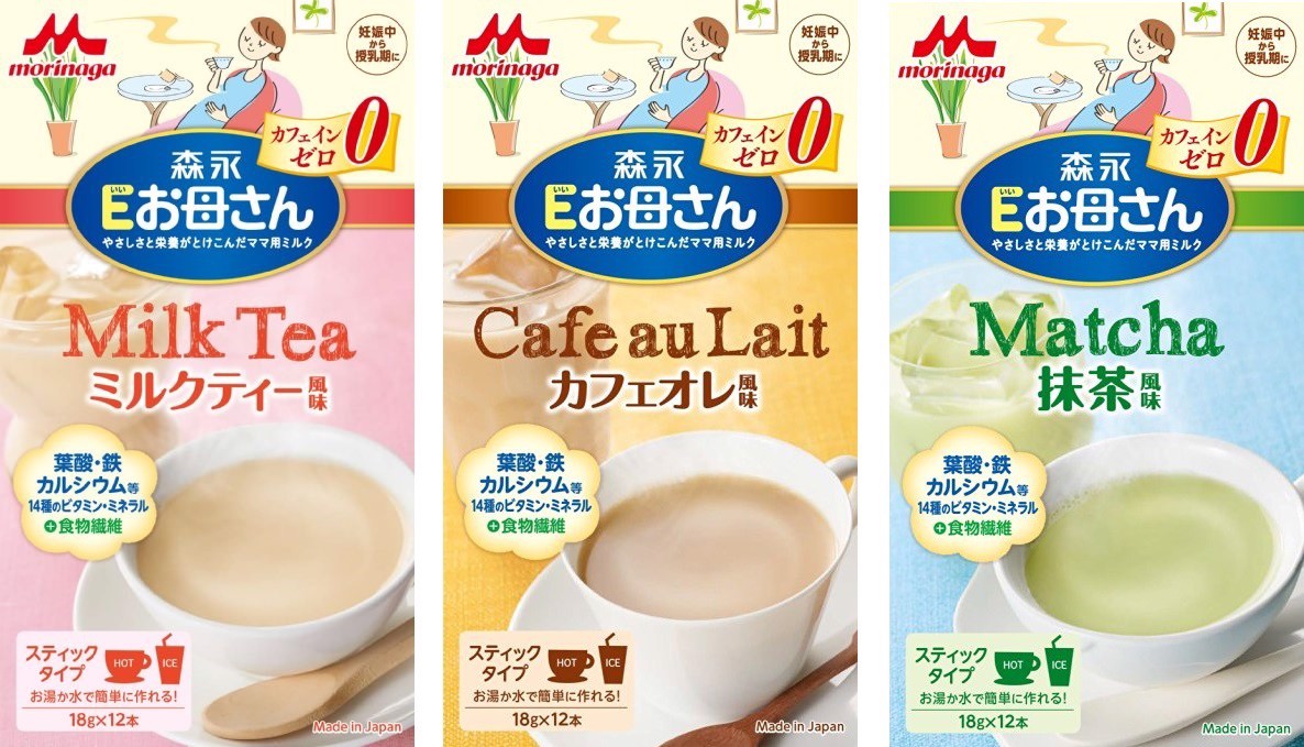 Sữa bầu Morinaga vị Trà sữa, 216g (12 gói, Nhật)