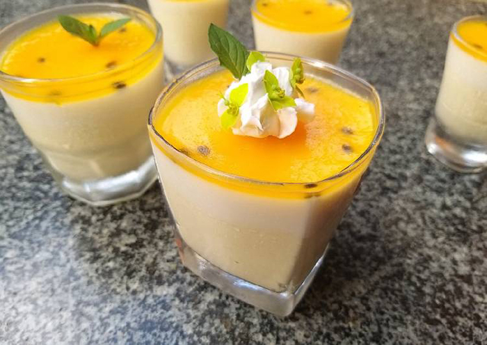 Công thức làm pudding trứng chanh dây